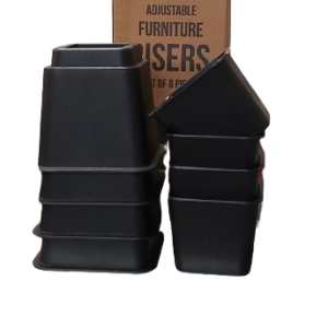 ADJUSTABLE FURNITURE RISERS