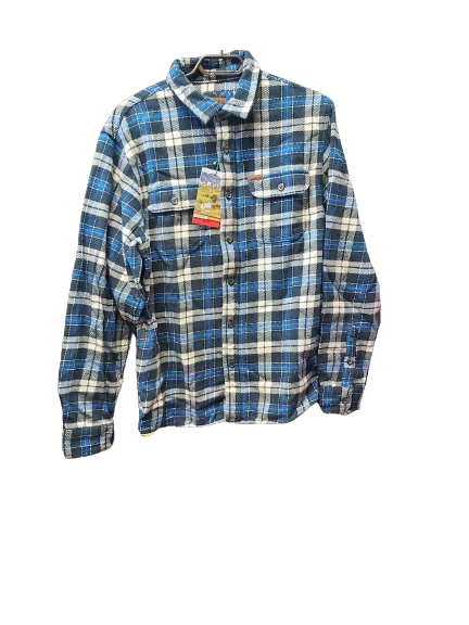 MEN BUTTON UP PLAID SHIRT