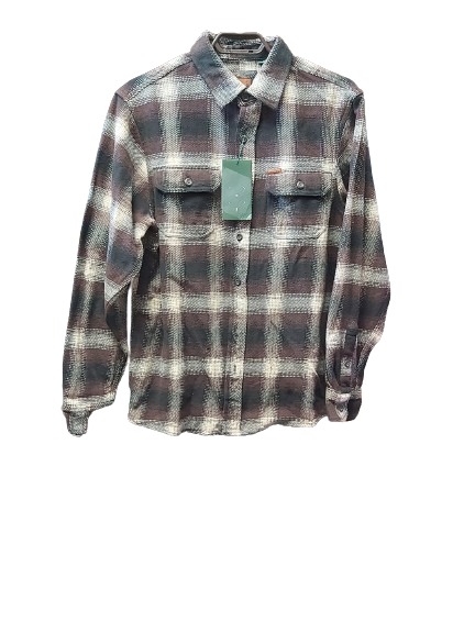 MEN BUTTON UP PLAID SHIRT