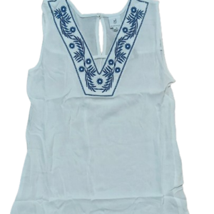 EMBROIDERED SLEEVELESS TOP