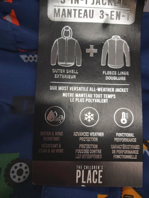 BOYS TODDLER/KIDS 3 IN 1 WINTER JACKET
