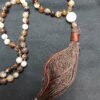 BEADED NECKLACE WITH TASSLE