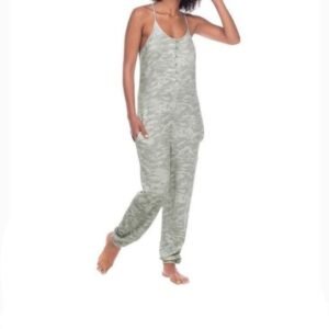 HONEYDEW CAMO LOUNGER/SLEEP JUMPSUIT