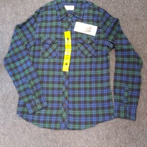 Women Weatherproof Vintage Plaid Top Small